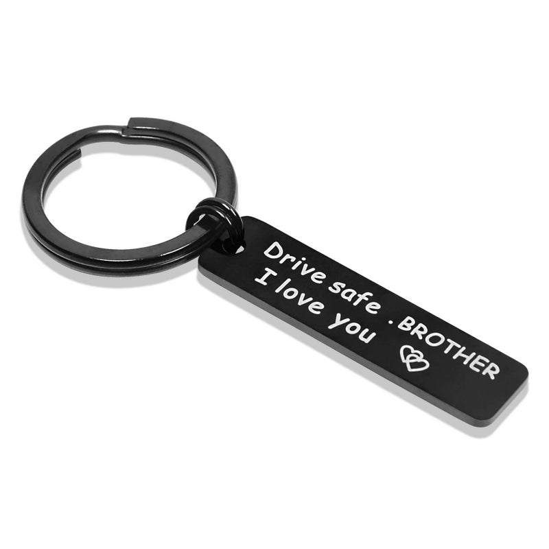Elechobby Drive Safe Keychain for Brother Be Safe Dad I Love You keychains for Uncle Gifts for Grandpa - Image 1